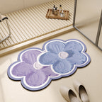 Floral Shape Bathroom Mat | Kelmera