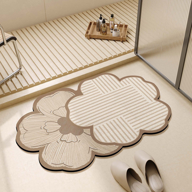 Floral Shape Bathroom Mat | Kelmera