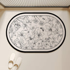 Floral Shaped Decorative Area Mat | Kelmera