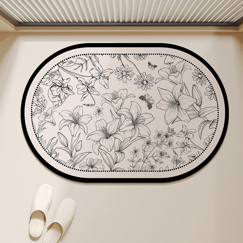 Floral Shaped Decorative Area Mat | Kelmera