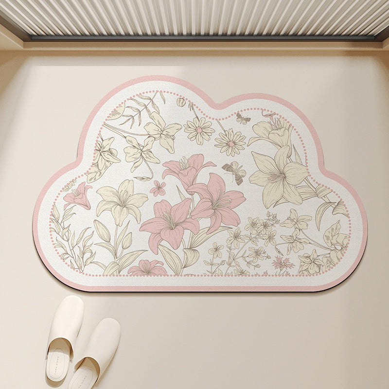 Floral Shaped Decorative Area Mat | Kelmera