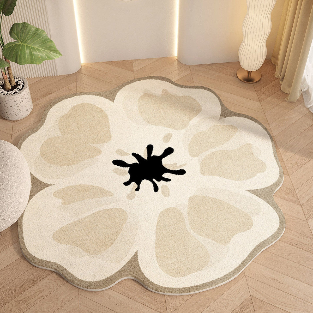 Floral-Shaped Indoor Area Rug | Kelmera