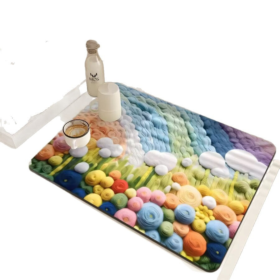 Floral-Themed Kitchen Mat | Kelmera