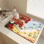 Floral-Themed Kitchen Mat | Kelmera