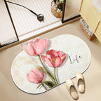 Floral-Themed Memory Foam Bath Mat | Kelmera