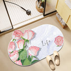 Floral-Themed Memory Foam Bath Mat | Kelmera