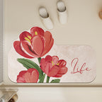 Floral-Themed Non-Slip Bath Mat | Kelmera
