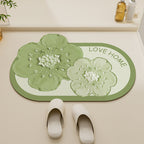 Floral-Themed Non-Slip Bath Mat | Kelmera
