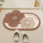 Floral-Themed Non-Slip Bath Mat | Kelmera