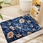 Floral-Themed Plush Bath Mat | Kelmera