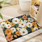 Floral-Themed Plush Bath Mat | Kelmera