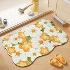Floral-Themed Soft Bath Mat | Kelmera