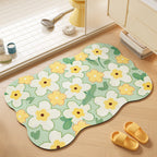 Floral-Themed Soft Bath Mat | Kelmera