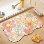 Floral-Themed Soft Bath Mat | Kelmera