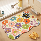 Floral-Themed Soft Bath Mat | Kelmera