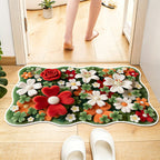 Floral-Themed Waterproof Area Rug | Kelmera