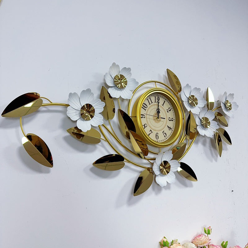 Floral Wall Clock Art Decor | Kelmera