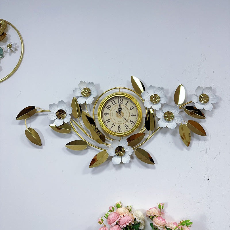 Floral Wall Clock Art Decor | Kelmera
