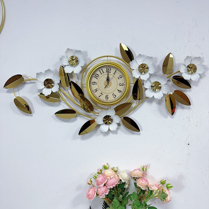 Floral Wall Clock Art Decor | Kelmera