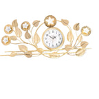 Floral Wall Clock with Decorative Leaf Design | Kelmera