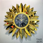 Floral Wall Clock with Leaf Design | Kelmera