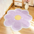 Flower-Shaped Decorative Area Rug | Kelmera