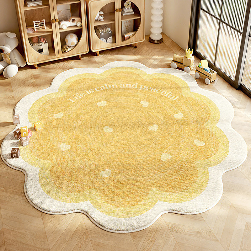 Flower-Shaped Decorative Area Rug | Kelmera