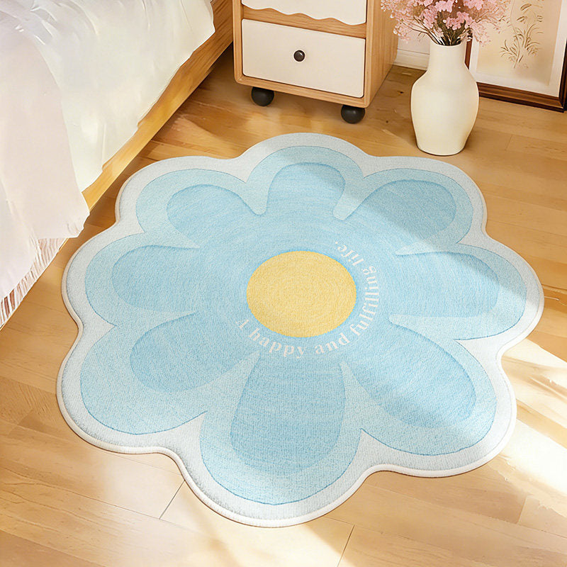 Flower-Shaped Decorative Area Rug | Kelmera