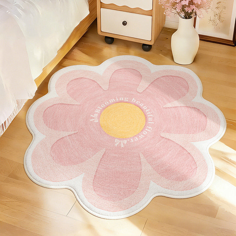 Flower-Shaped Decorative Area Rug | Kelmera