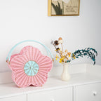 Flower-Shaped Decorative Woven Storage Basket | Kelmera