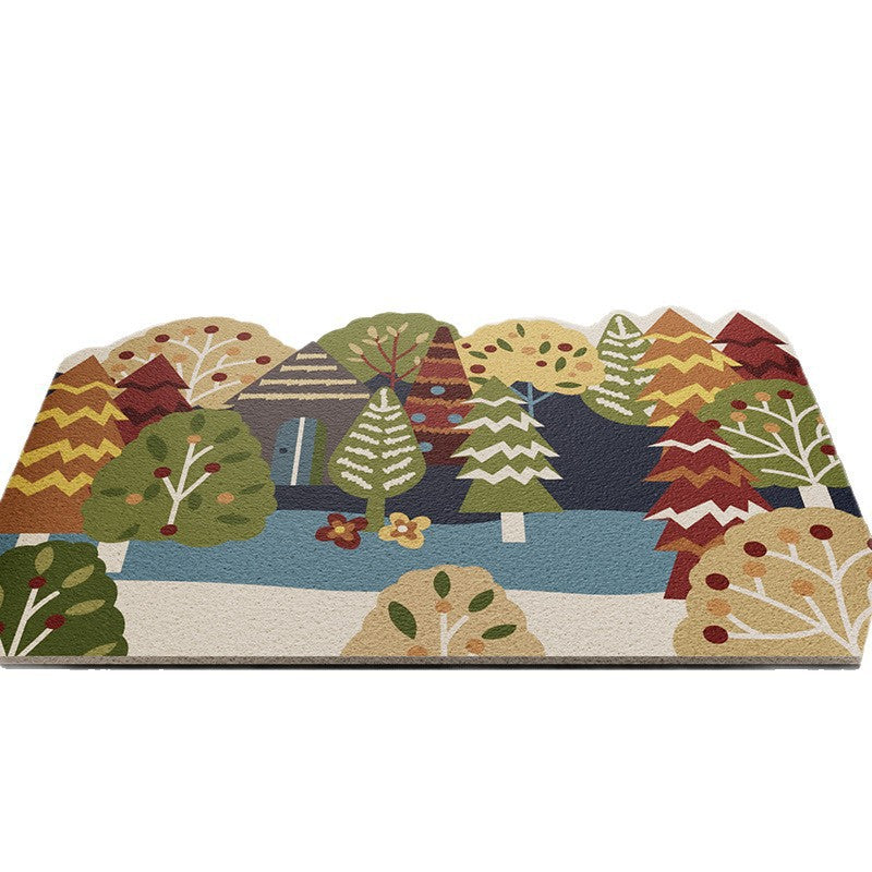 Forest-Themed Non-Slip Bath Mat | Kelmera