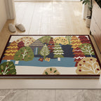 Forest-Themed Non-Slip Bath Mat | Kelmera