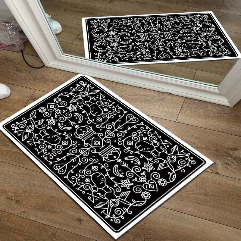 Fun and Whimsical Money-Themed Decorative Floor Mat | Kelmera
