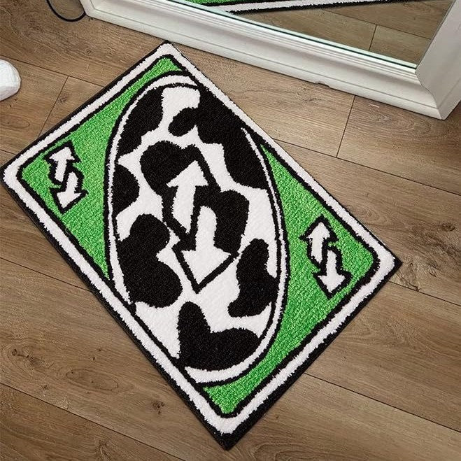 Fun and Whimsical Money-Themed Decorative Floor Mat | Kelmera