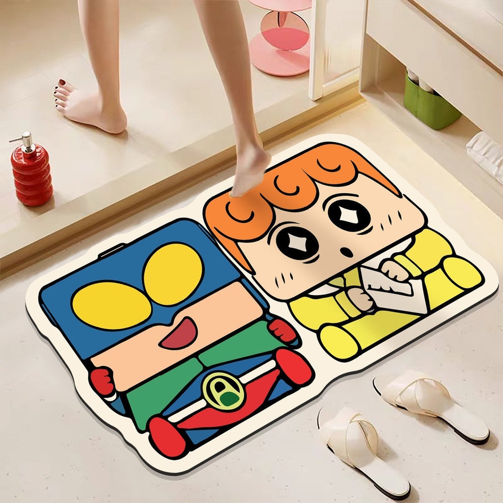 Fun Cartoon-Themed Plush Bath Mat | Kelmera