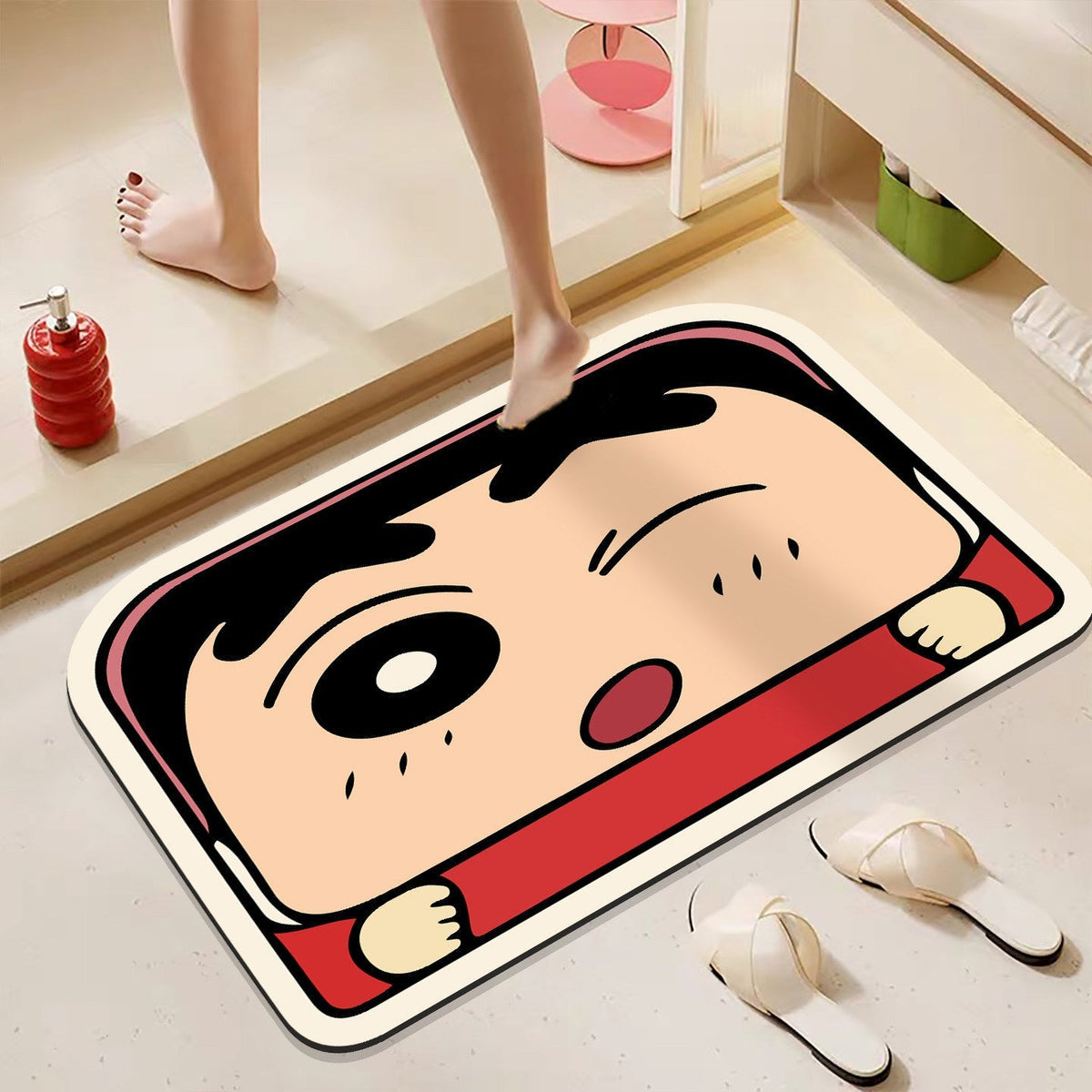 Fun Cartoon-Themed Plush Bath Mat | Kelmera