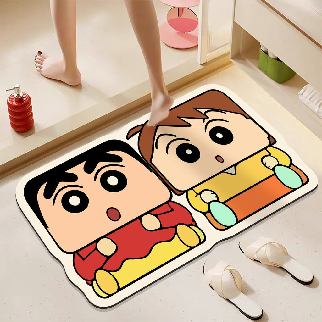 Fun Cartoon-Themed Plush Bath Mat | Kelmera