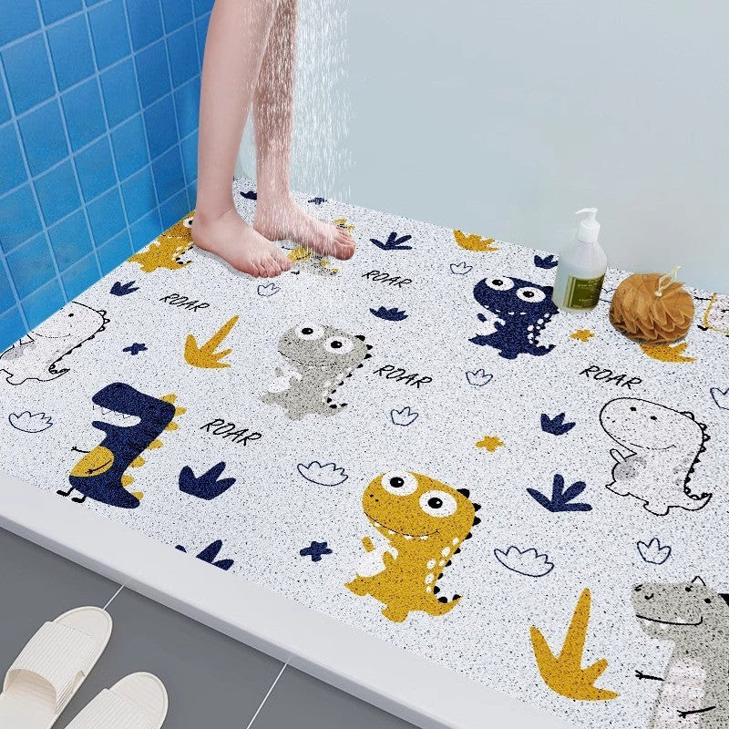 Fun Dinosaur-Themed Bathroom Mat | Kelmera