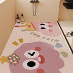 Fun Dinosaur-Themed Bathroom Mat | Kelmera