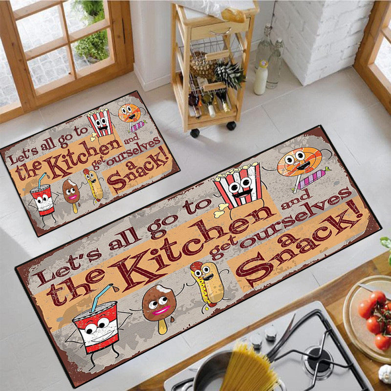 Fun Snack-Themed Kitchen Mat | Kelmera