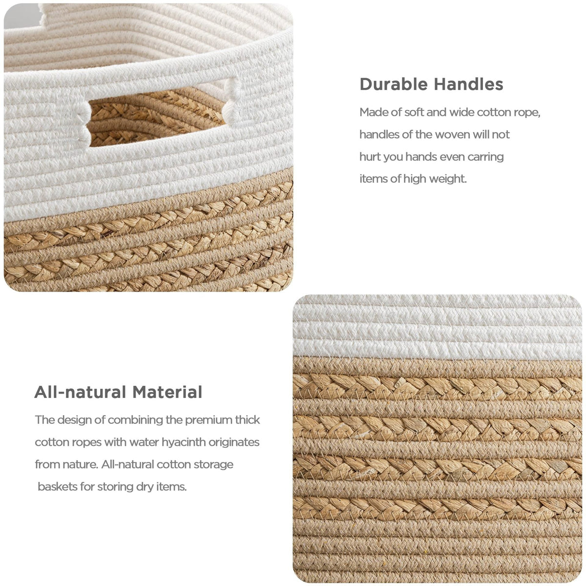 Functional Storage Basket with Carrying Handles | Kelmera