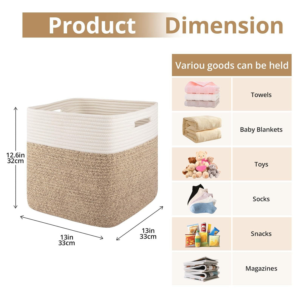 Functional Storage Basket with Carrying Handles | Kelmera