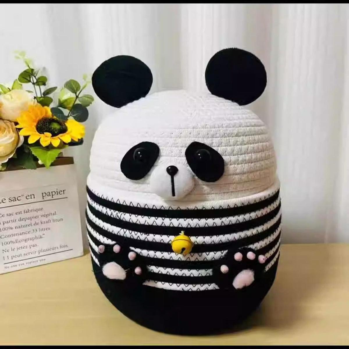 Funny Seat Pouf in Panda Design | Kelmera