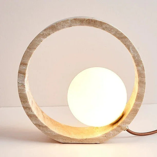 Galanta Travertine Table Lamp