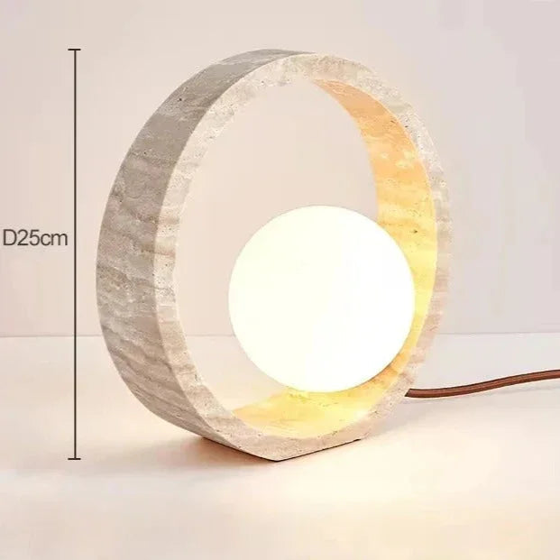 Galanta Travertine Table Lamp