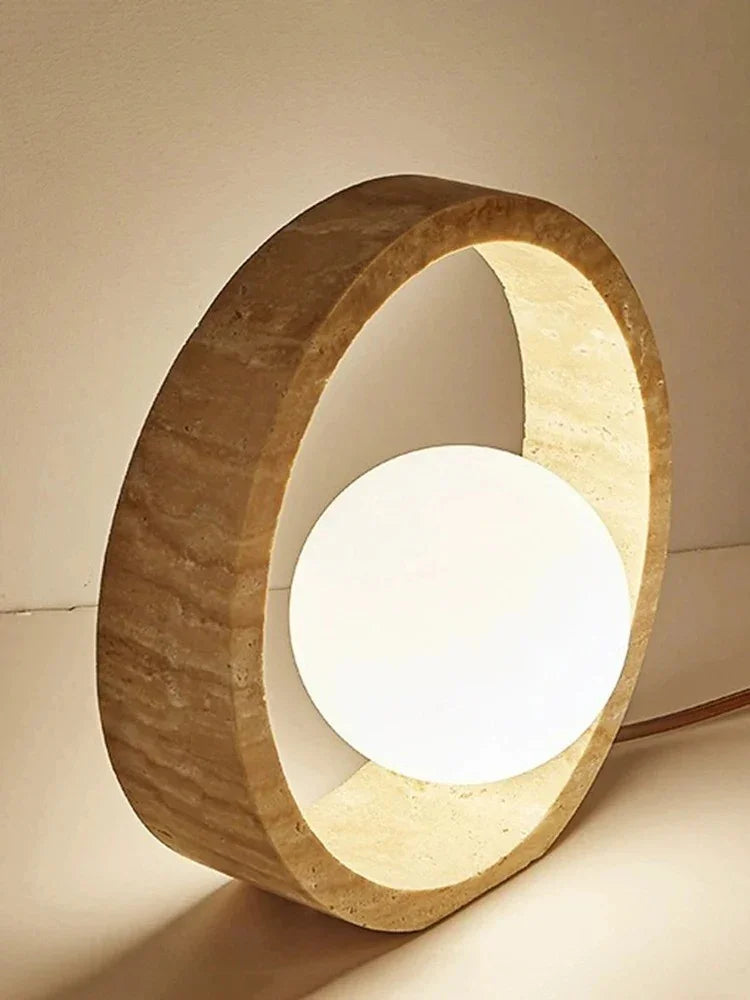 Galanta Travertine Table Lamp