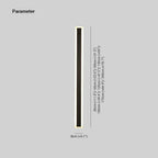 Galvessa Linear Metal Outdoor Wall Light