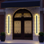 Galvessa Linear Metal Outdoor Wall Light