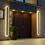 Galvessa Linear Metal Outdoor Wall Light