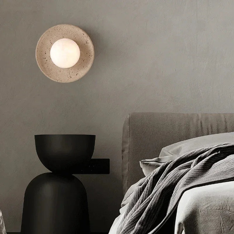 Galvisa Travertine Wall Lamp